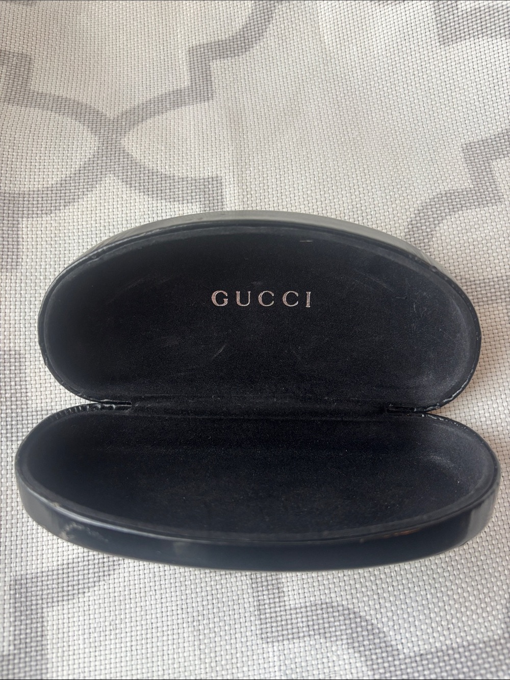 Gucci Black Hard Sunglasses Case for Men